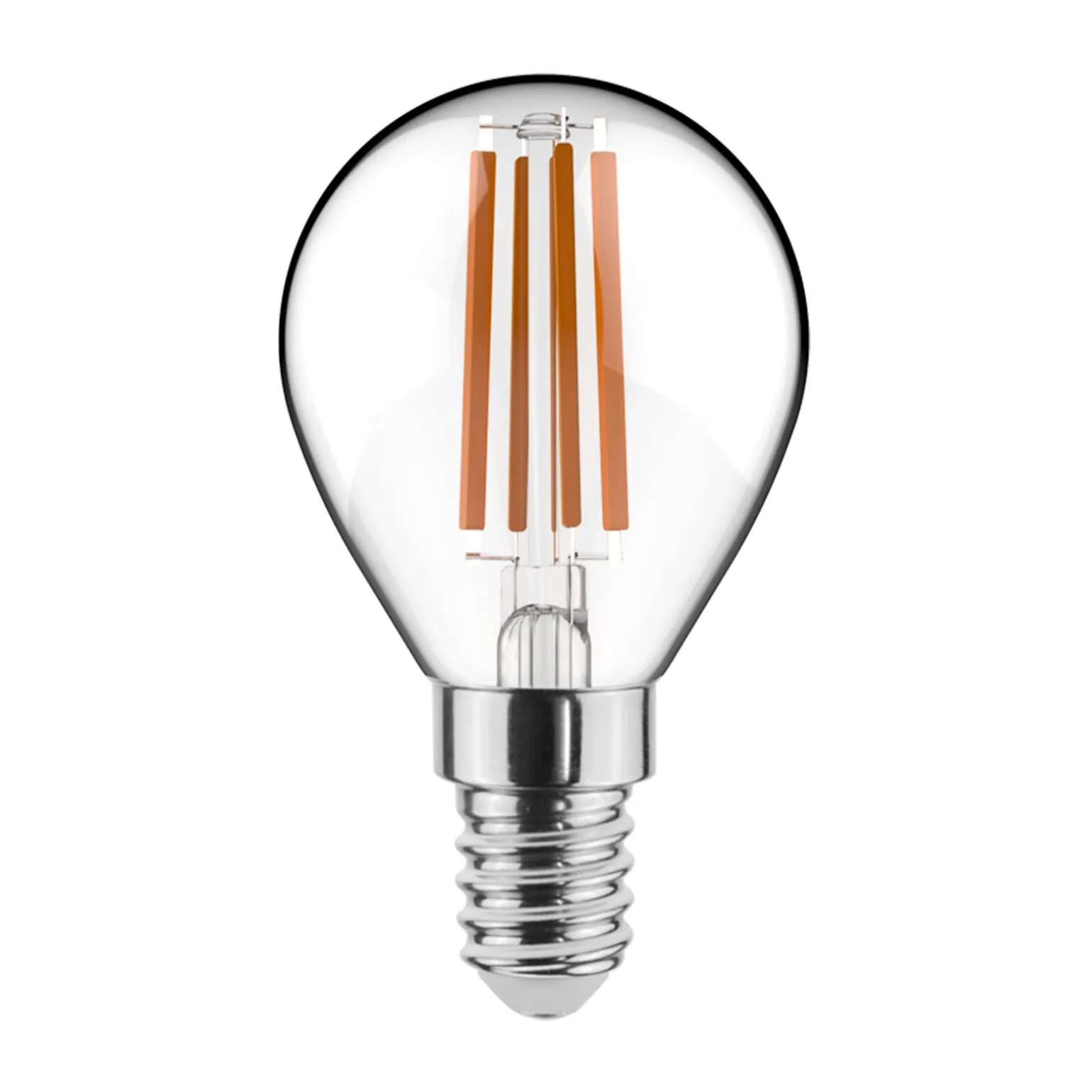 Noxion Lucent Lyster LED E14 boll Filament Klar 4.5W 470lm - 827 Extra Varm Vit | Dimbar - Ersättare 40W