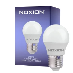 Noxion Lucent Lyster LED E27 boll Matt 2.5W 250lm - 827 Extra Varm Vit | Ersättare 25W