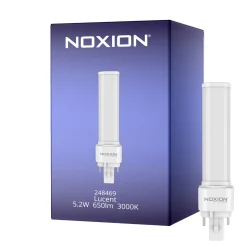 Noxion Lucent PL-C LED 5.2W - 830 Varm Vit | 2-Stift - Ersättare 18W