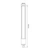 Noxion Lucent PL-S LED 6W - 827 Extra Varm Vit | 2-Stift - Ersättare 11W