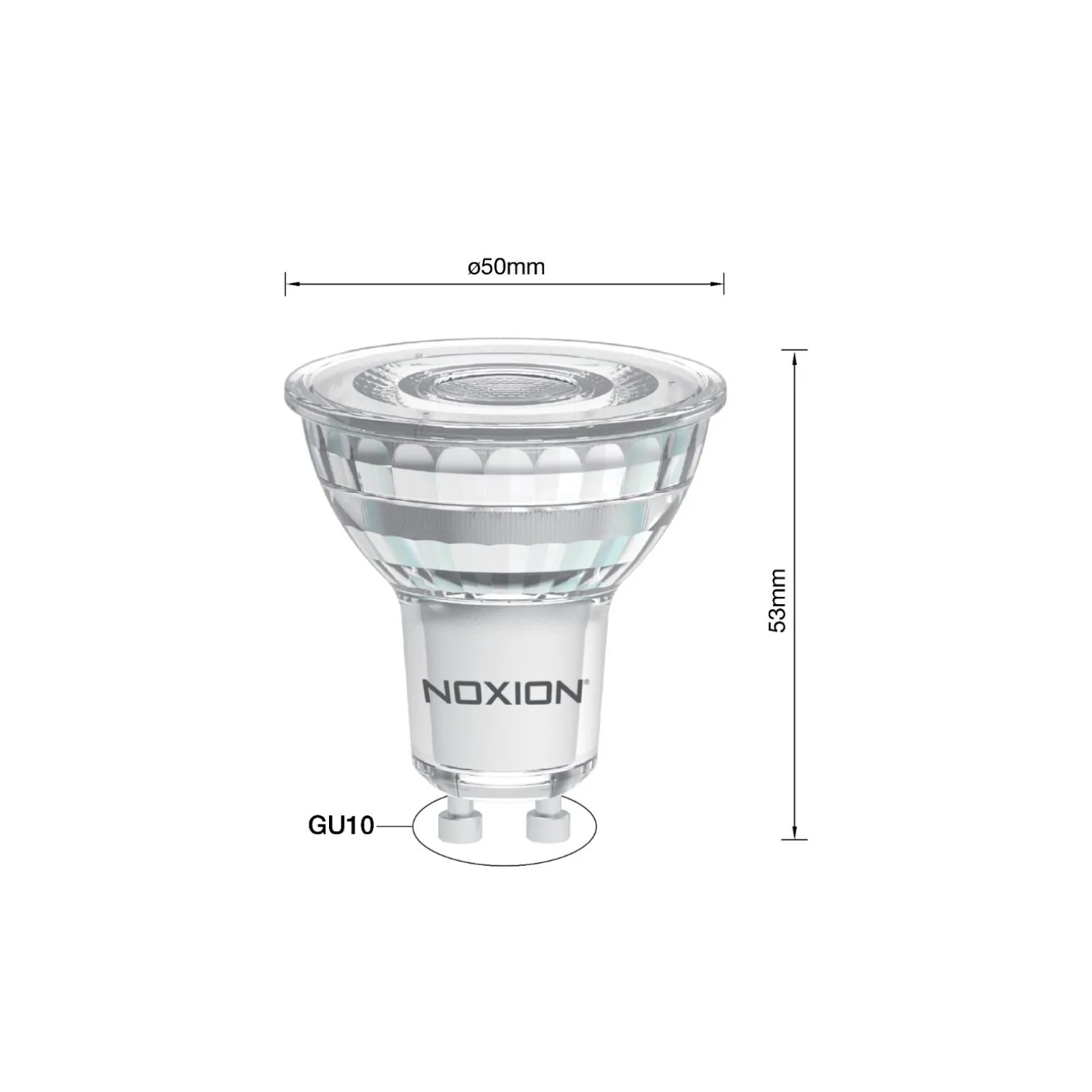 Noxion PerfectColor LED Spot GU10 PAR16 6.7W 575lm 60D - 927 Extra Varm Vit | Bästa Färgåtergivning - Dimbar - Ersättare 80W