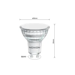 Noxion PerfectColor LED Spot GU10 PAR16 6.7W 650lm 120D - 930 Varm Vit | Bästa Färgåtergivning - Dimbar - Ersättare 50W