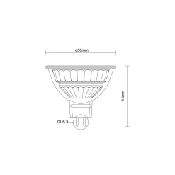 Noxion PerfectColor LED Spot GU5.3 MR16 4.5W 345lm 36D - 930 Varm Vit | Bästa Färgåtergivning - Dimbar - Ersättare 35W