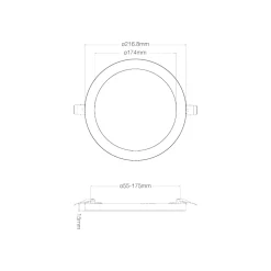 Noxion Ring för LED Downlight Ecowhite Polerad krom