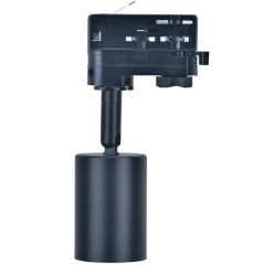 Noxion Spårbelysning 3-Fas Aluminium Svart | Passande för 1x GU10