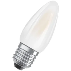 Osram Classic LED E27 Kronljus Filament Matt 4.8W 470lm - 827 Extra Varm Vit | Dimbar - Ersättare 40W