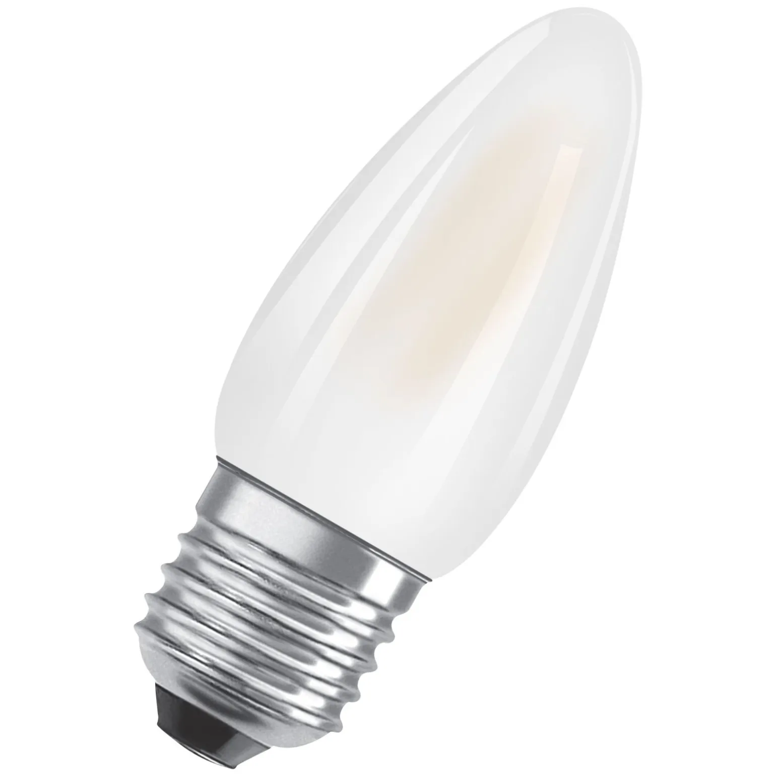 Osram Classic LED E27 Kronljus Filament Matt 4.8W 470lm - 827 Extra Varm Vit | Dimbar - Ersättare 40W