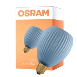 Osram Decor LED Lamp Blå Glas E27 3.5W 300lm - 827 Extra Varm Vit | Ersättare 25W
