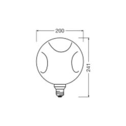 Osram Decor LED Lamp Guld Glas E27 3.5W 300lm - 827 Extra Varm Vit | Ersättare 25W