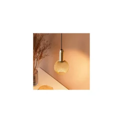 Osram Decor Platt Lamp In Metall Armatur LED E27 Globe Matt Guld 3.5W 300lm - 827 Extra Varm Vit | Ersättare 25W