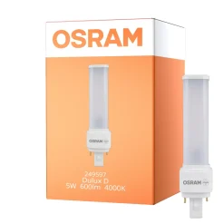 Osram Dulux-D LED 5W 600lm - 840 Kallvit | 2-Stift - Ersättare 10W