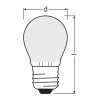 Osram LED Classic LED E27 Päron Filament Matt 1.2W 255lm - 840 Kallvit | Ersättare 25W