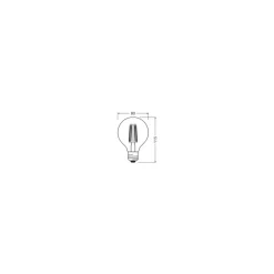 Osram LED Lamps E27 Globe Filament Klar 2.2W 470lm - 827 Extra Varm Vit | Ersättare 40W