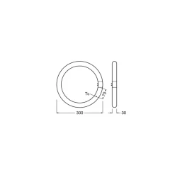 Osram LED Rör T9 Cirkulär (EM/Mains) 18.3W 2200lm - 840 Kallvit | Ersättare 32W