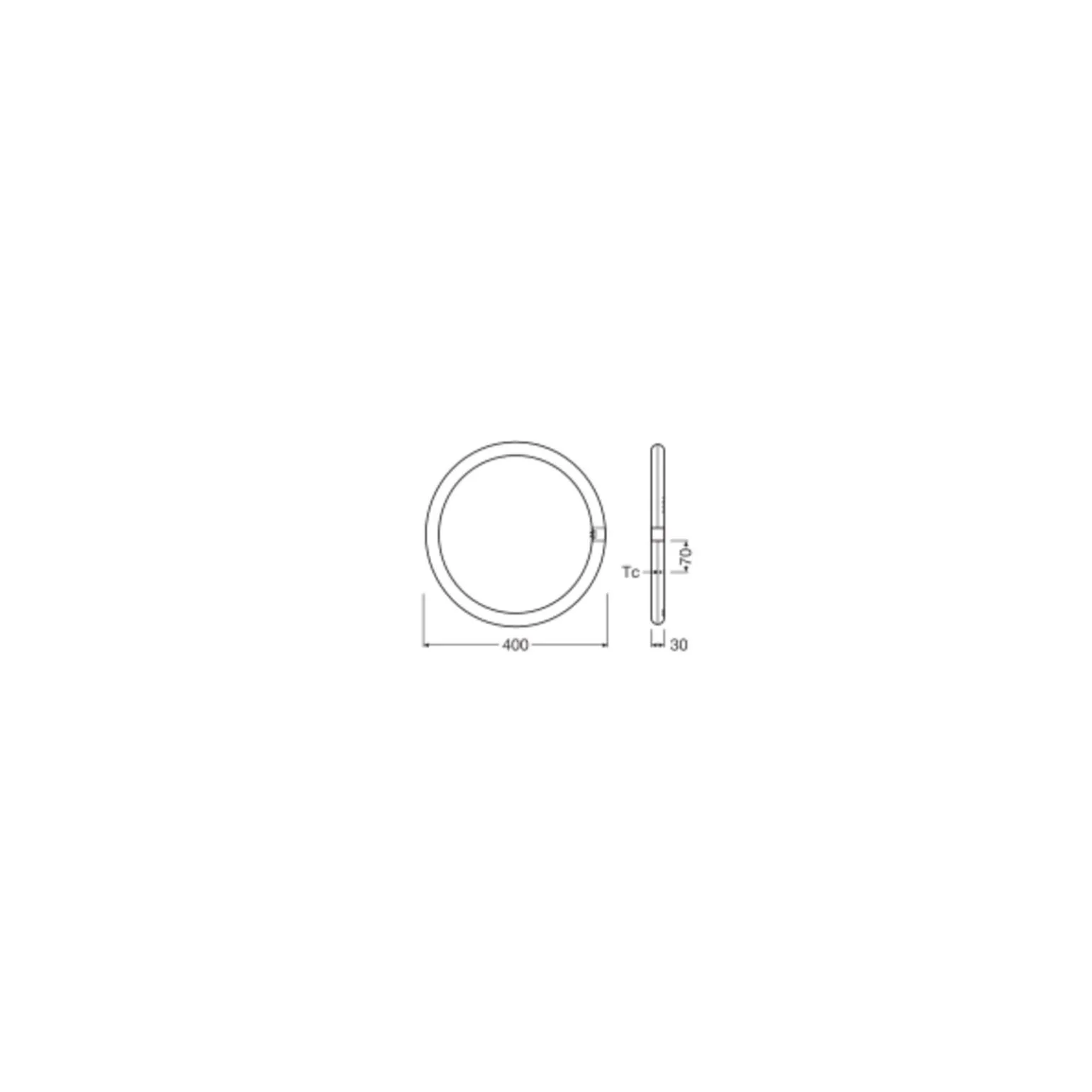 Osram LED Rör T9 Value Cirkulär (EM/Mains) 24W 2900lm - 840 Kallvit | Ersättare 40W