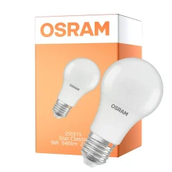 Osram LED Star Classic E27 Päron Matt 9W 940lm - 827 Extra Varm Vit | Ersättare 75W