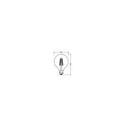 Osram LED Superstar E27 Globe G95 Filament Klar 11W 1521lm - 927 Extra Varm Vit | Bästa Färgåtergivning - Ersättare 100W