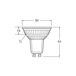 Osram LED Superstar Reflektor Spot GU10 PAR16 4.7W 350lm 36D - 940 Kallvit | Bästa Färgåtergivning - Dimbar - Ersättare 50W