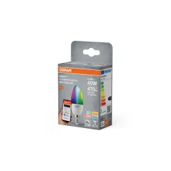 Osram Smart+ Matter Classic LED E14 Kronljus Matt 4.9W 470lm - 827-865 Justerbar Vit | Dimbar - Ersättare 40W