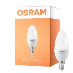 Osram Smart+ Matter Classic LED E14 Kronljus Matt 4.9W 470lm - 827-865 Justerbar Vit | Dimbar - Ersättare 40W
