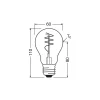 Osram Vintage 1906 Classic LED E27 Päron Filament Klar 3.4W 470lm - 827 Extra Varm Vit | Ersättare 40W