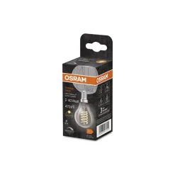 Osram Vintage 1906 LED Classic Slim E14 Päron Filament Klar 4.8W 470lm - 827 Extra Varm Vit | Dimbar - Ersättare 40W