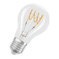 Osram Vintage 1906 LED Classic Slim E27 Päron Filament Klar 4.8W 470lm - 827 Extra Varm Vit | Dimbar - Ersättare 40W