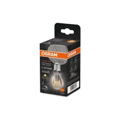 Osram Vintage 1906 LED Classic Slim E27 Päron Filament Klar 4.8W 470lm - 827 Extra Varm Vit | Dimbar - Ersättare 40W
