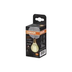 Osram Vintage 1906 LED E14 boll Filament Guld 2.5W 220lm - 824 Extra Varm Vit | Ersättare 25W