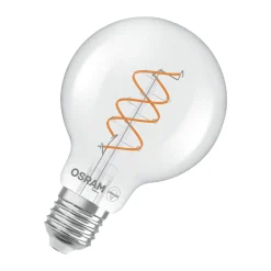 Osram Vintage 1906 LED E27 Globe Filament Twist Klar 7.2W 806lm - 927 Extra Varm Vit | Bästa Färgåtergivning - Dimbar - Ersättare 60W