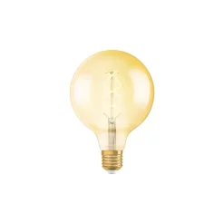 Osram Vintage 1906 LED E27 Globe Filament Guld 125mm 5W 250lm - 820 Extra Varm Vit | Ersättare 25W