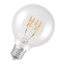 Osram Vintage 1906 LED E27 Globe Filament Klar Slim 4.8W 470lm - 827 Extra Varm Vit | Dimbar - Ersättare 40W