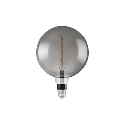 Osram Vintage 1906 LED E27 Globe Filament Smoke 200mm 5W 110lm - 818 Extra Varm Vit | Dimbar - Ersättare 25W