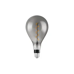 Osram Vintage 1906 LED E27 Päron Filament Smoke 160mm 5W 110lm - 818 Extra Varm Vit | Dimbar - Ersättare 25W