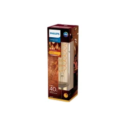 Philips Classic LED E27 Tubular Filament Guld 7W 470lm - 820 Extra Varm Vit | Ersättare 40W
