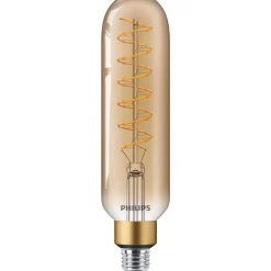 Philips Classic LED E27 Tubular Filament Guld 7W 470lm - 820 Extra Varm Vit | Ersättare 40W