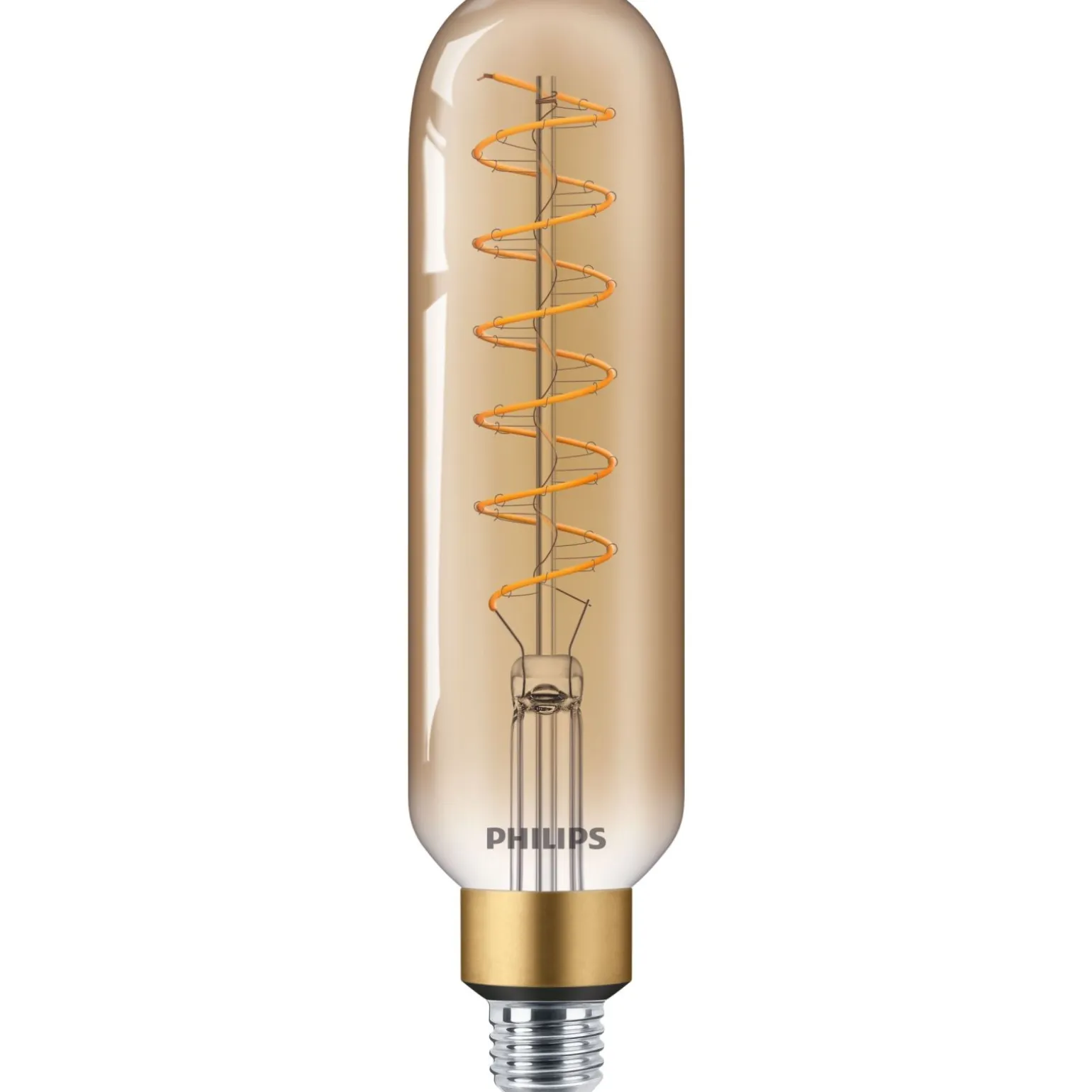 Philips Classic LED E27 Tubular Filament Guld 7W 470lm - 820 Extra Varm Vit | Ersättare 40W