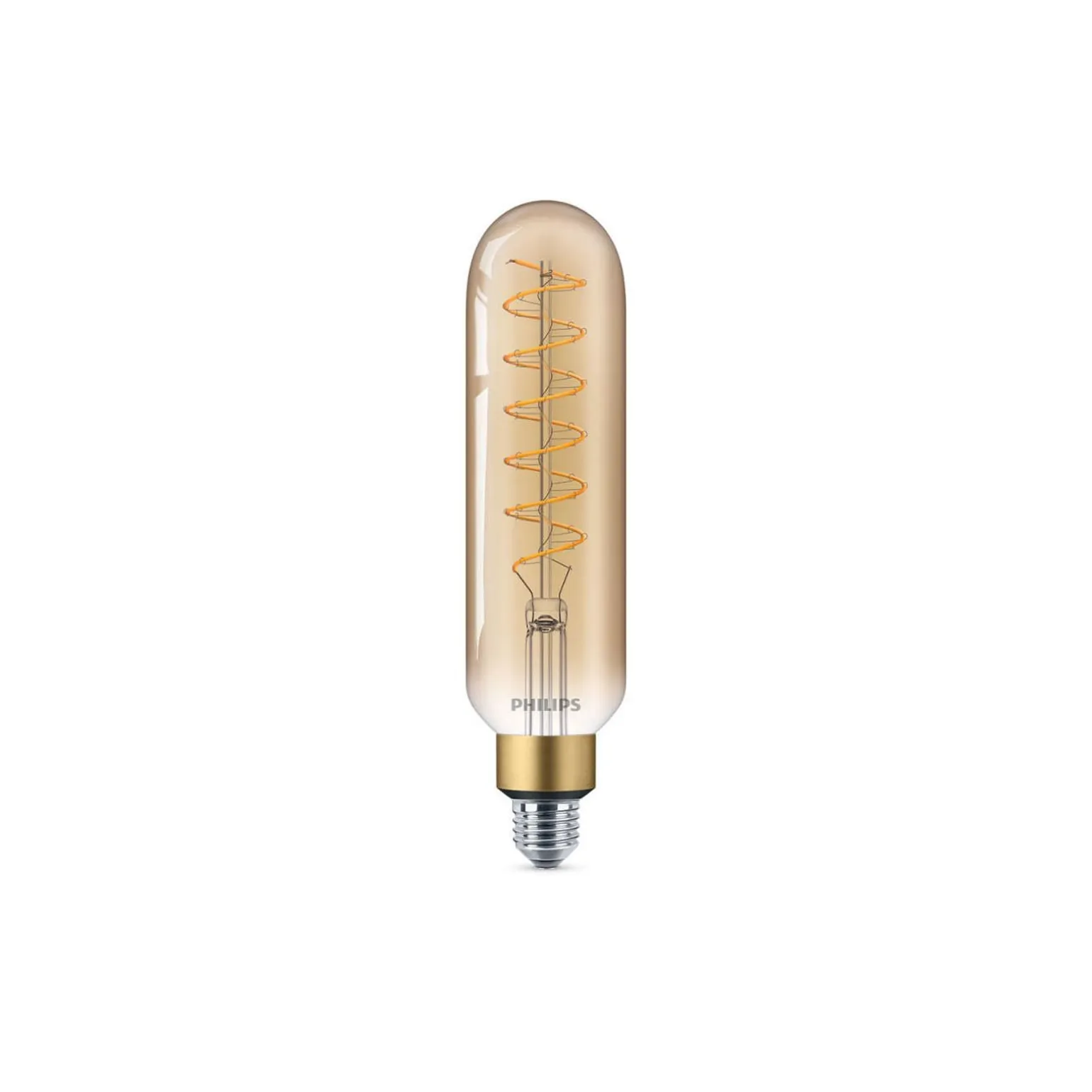Philips Classic LED E27 Tubular Filament Guld 7W 470lm - 820 Extra Varm Vit | Ersättare 40W