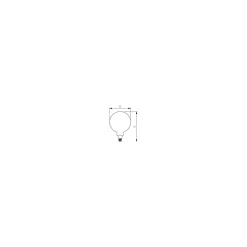 Philips Classic LED Globe E27 200mm Filament Guld 7W 470lm - 818 Extra Varm Vit | Dimbar - Ersättare 40W