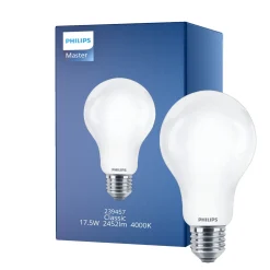 Philips Classic LED Lampa E27 Päron Matt 17.5W 2452lm - 840 Kallvit | Ersättare 150W