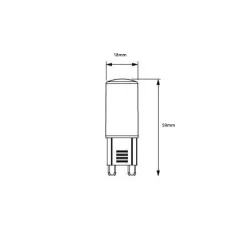 Philips CorePro LED Capsule G9 Matt 4W 480lm - 827 Extra Varm Vit | Dimbar - Ersättare 40W