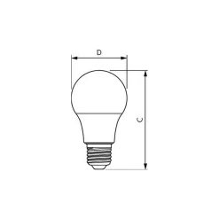 Philips Corepro LED E27 Päron Matt 8W 806lm - 827 Extra Varm Vit | Ersättare 60W