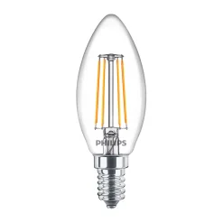 Philips Corepro LED Kronljus E14 Filament Klar 4.3W 470lm - 840 Kallvit | Ersättare 40W