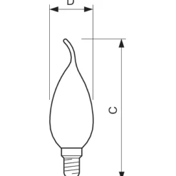 Philips Corepro LED Kronljus E14 Böjd-tip Matt 2.2W 250lm - 827 Extra Varm Vit - Ersättare 25W