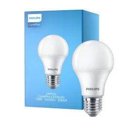 Philips Corepro LED Lampa E27 Päron Matt 10W 1055lm - 830 Varm Vit | Ersättare 75W
