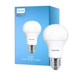 Philips Corepro LED Lampa E27 Päron Matt 10.5W 1055lm - 930 Varm Vit | Bästa färgåtergivning - Ersättare 75W