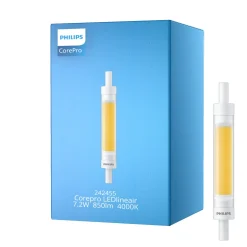 Philips Corepro LED Lineair R7s 118mm 7.2W 850lm - 840 Kallvit | Ersättare 60W