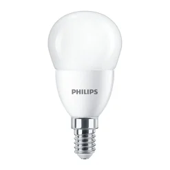 Philips Corepro LED Lustre E14 Boll Matt 7W 806lm - 840 Kallvit | Ersättare 60W