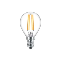 Philips Corepro LED Lustre E14 boll Filament Klar 6.5W 806lm - 840 Kallvit | Ersättare 60W