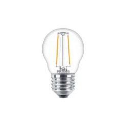 Philips Corepro LED Lustre E27 boll Filament Klar 2W 250lm - 827 Extra Varm Vit | Ersättare 25W